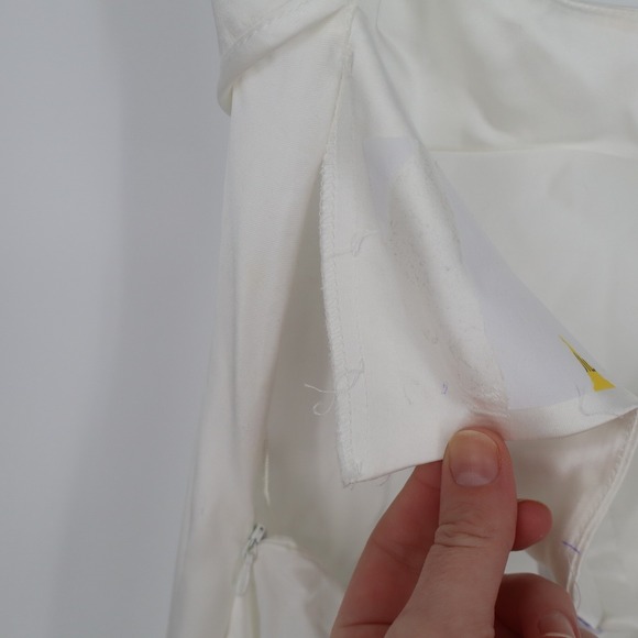 Zara Maxi Dress Womens Small White Sleeveless Cut-Out Back Spaghetti Straps - Picture 8 of 13